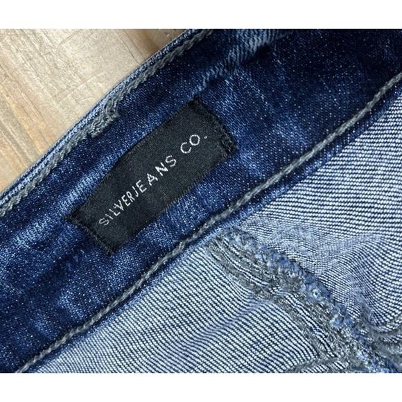 Silver Jeans Suki Capri Cotton Blend Selvedge Denim Women's Size 28x23.5 - Picture 4 of 7